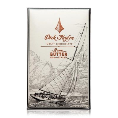 Dick Taylor 73% Brown Butter with Nibs & Sea Salt Dark Chocolate Bar