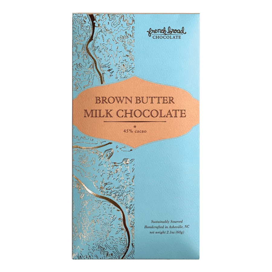 French Broad 45% Brown Butter Milk Chocolate Bar