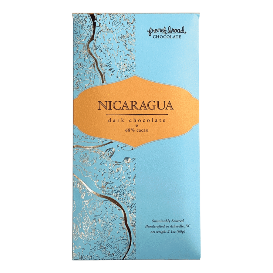French Broad Nicaragua 68% Dark Chocolate Bar