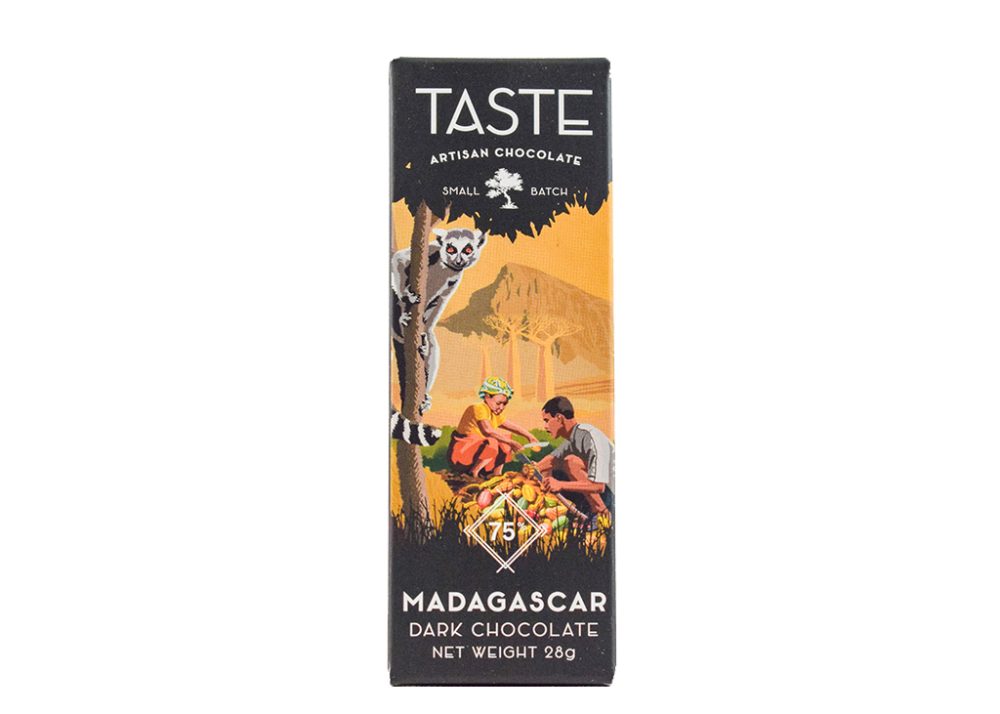 Taste Artisan Chocolate Mini Madagascar 75% Dark Chocolate Bar