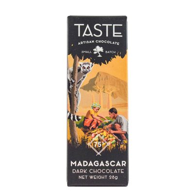 Taste Artisan Chocolate Mini Madagascar 75% Dark Chocolate Bar