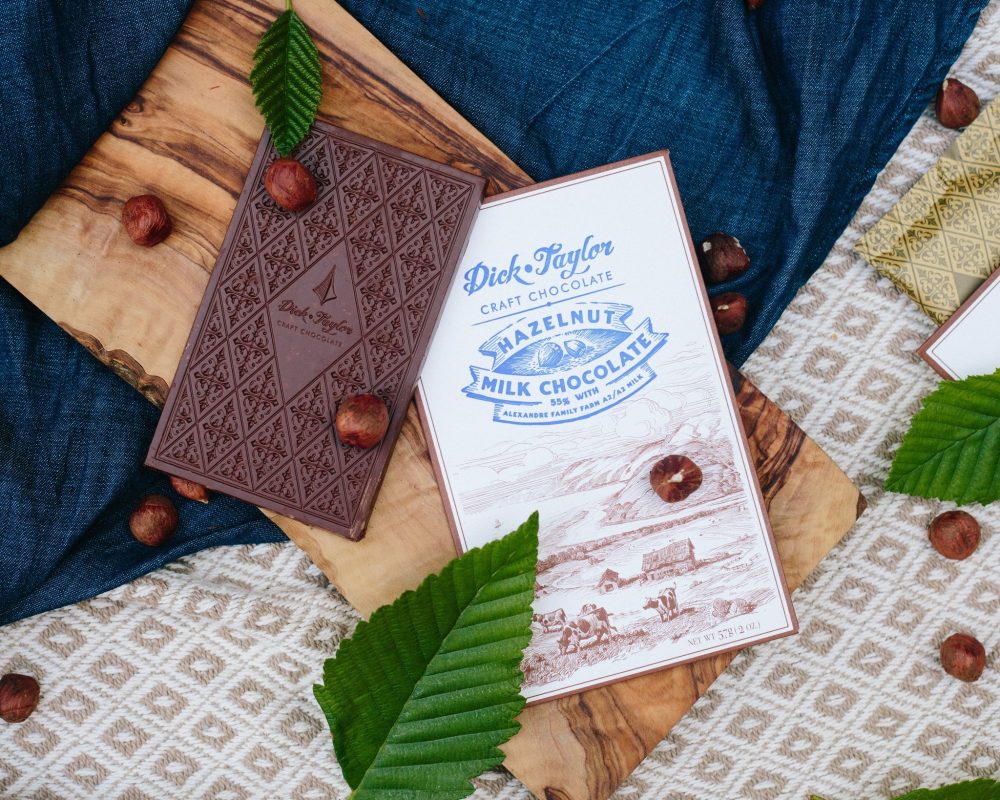 Dick Taylor 55% Milk Chocolate Bar with Hazelnuts Aesthetic