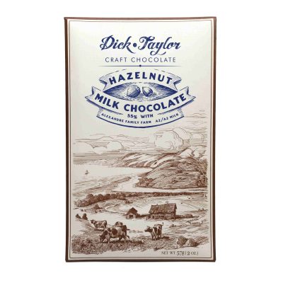 Dick Taylor 55% Milk Chocolate Bar with Hazelnuts