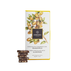 Amedei Mandorle 63% Dark Chocolate Bar with Almonds
