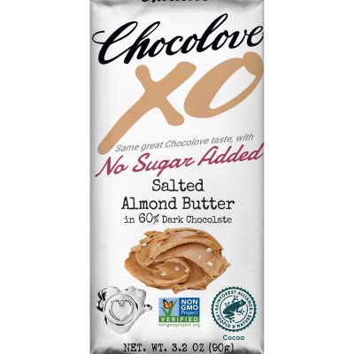 Chocolove XO 60% Dark Chocolate Bar with Salted Almond Butter Filling-min