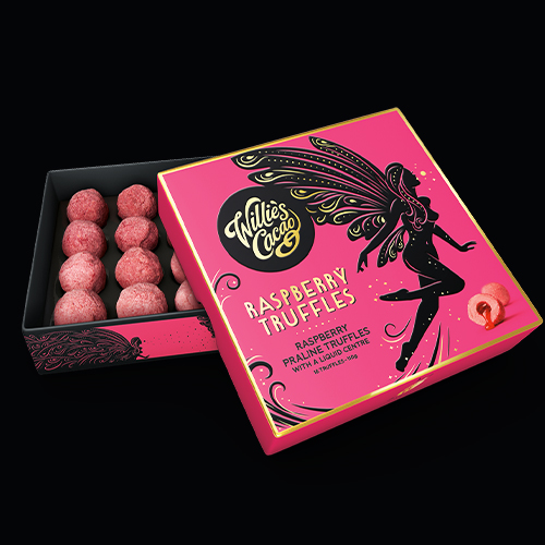 Willie's Cacao 16-Piece Raspberry Praline Truffles