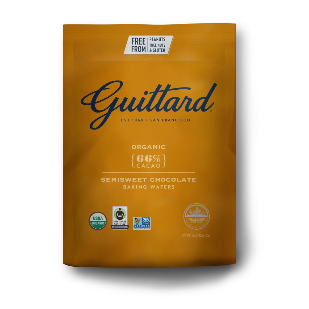 Guittard Organic 66% Semisweet Dark Couverture Chocolate Wafers