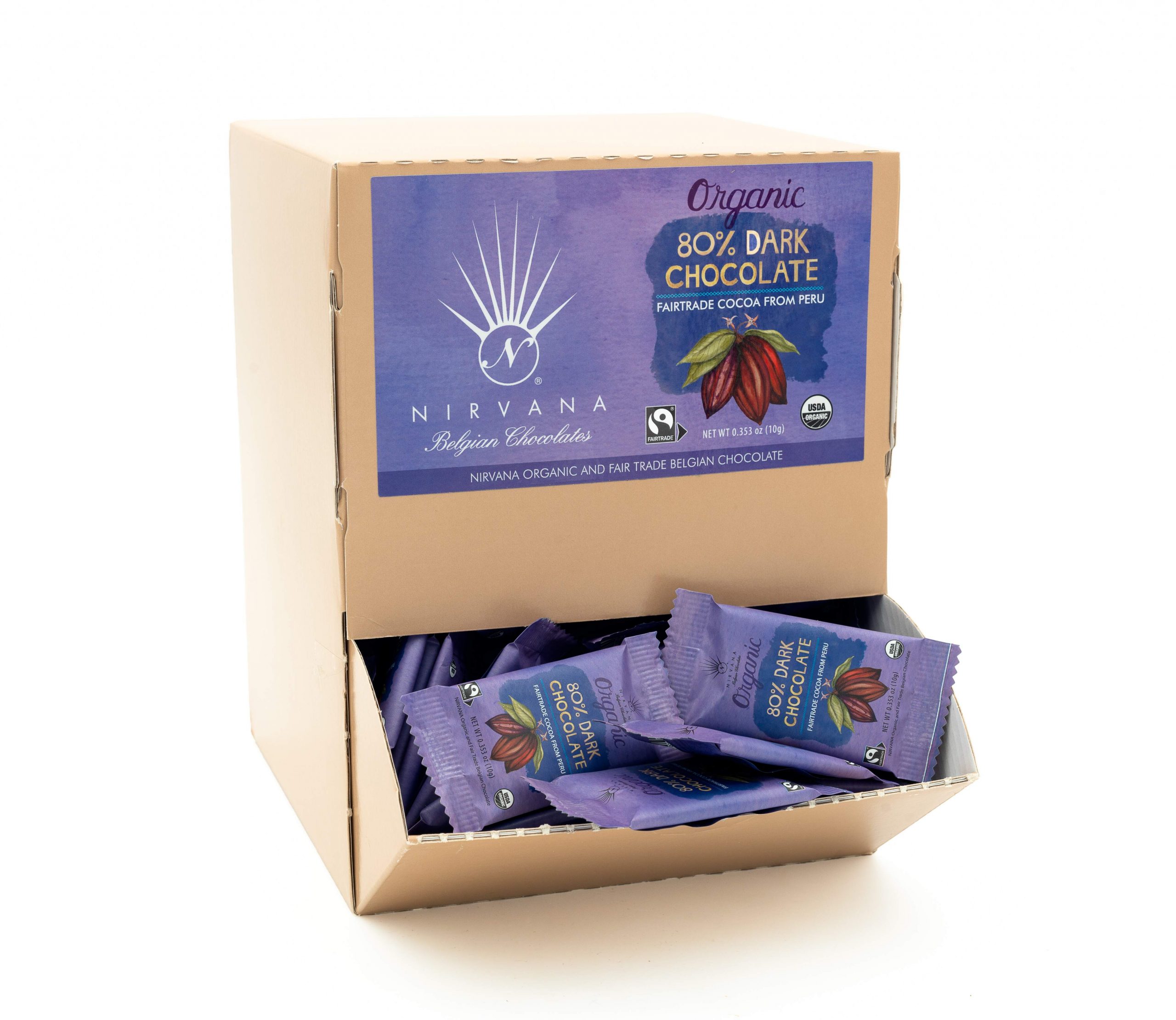 Nirvana Mini 80% Dark Chocolate Bars