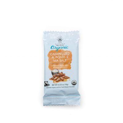 Nirvana Mini Milk Chocolate Bars with Caramelized Almonds & Sea Salt Single
