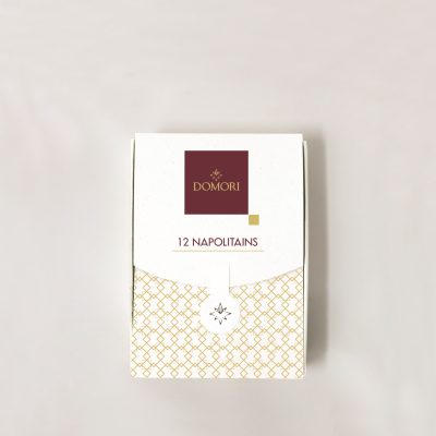 Domori 12-Piece Single Origin Napolitains Chocolate Square Gift Box