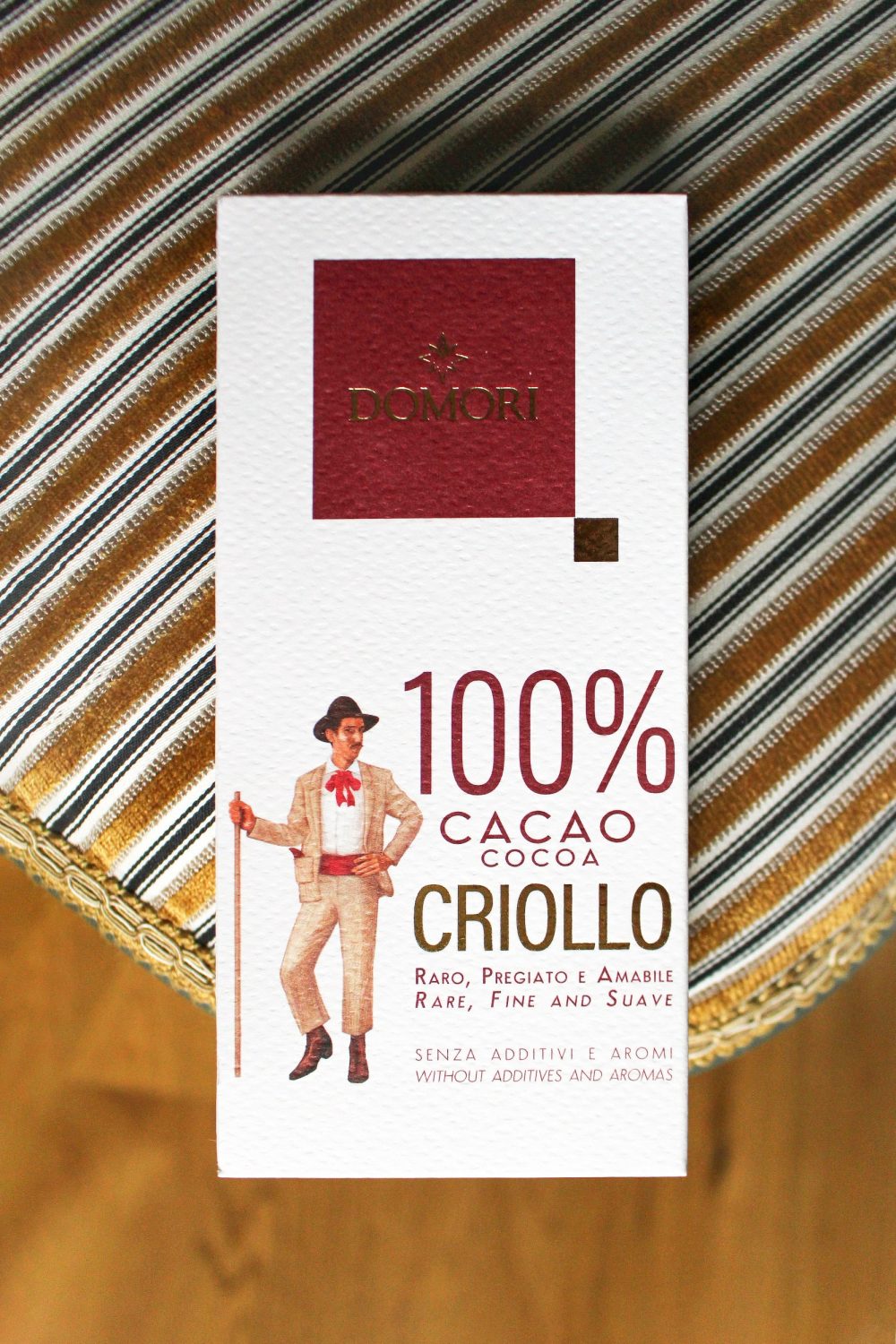 Domori Criollo Blend 100% Dark Chocolate Bar 1