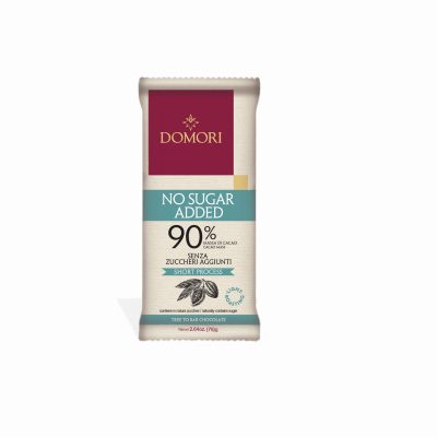 Domori No Sugar Added 90% Dark Chocolate Bar