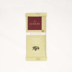 Domori Pistacchio White Chocolate Bar with Whole Roasted & Salted Pistachios