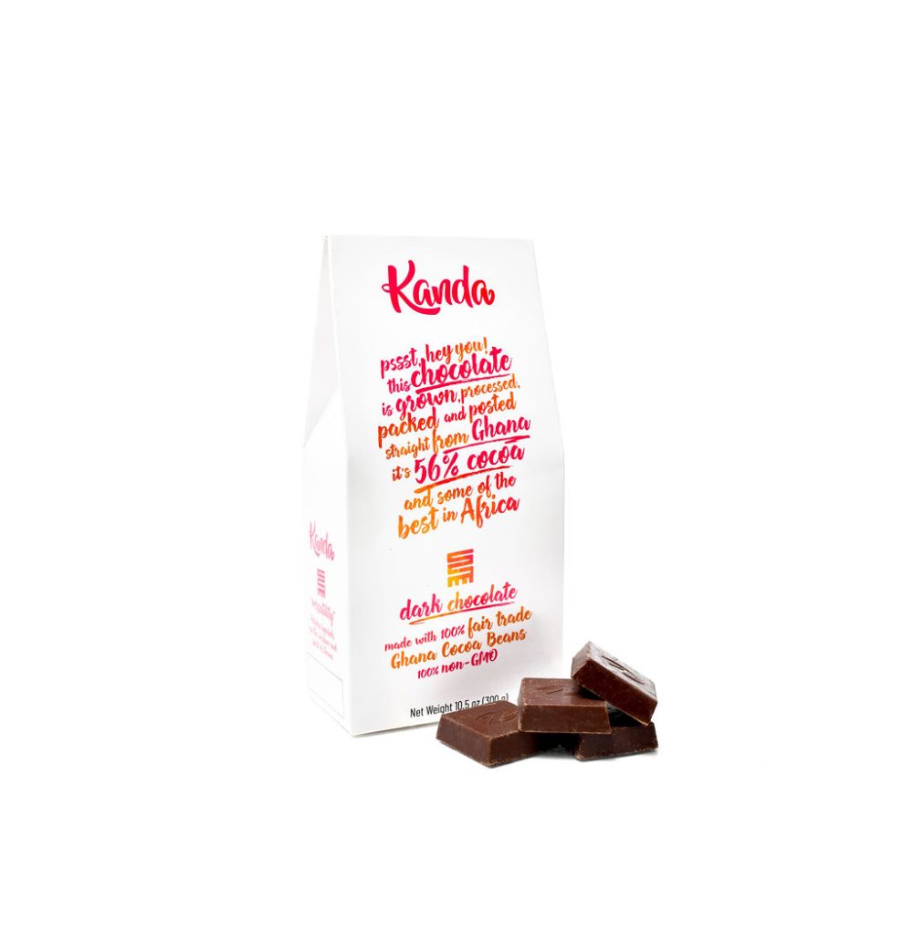 Kanda Ghana 56% Dark Chocolate Squares 2