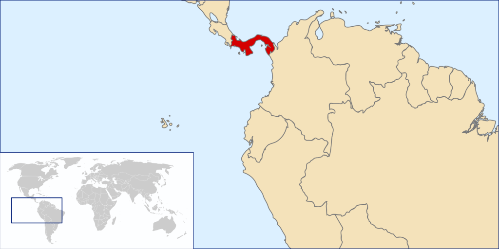 Panama on Map
