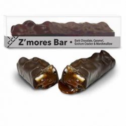 Michel Cluizel Dark Chocolate Z'mores Bar with Caramel, Graham Cracker & Marshmallow