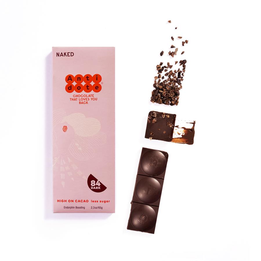 Antidote Gaia Naked 84% Dark Chocolate Bar