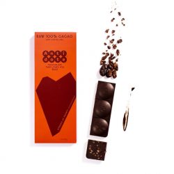 Antidote Tona Raw 100% Cacao Dark Chocolate Bar with Nibs