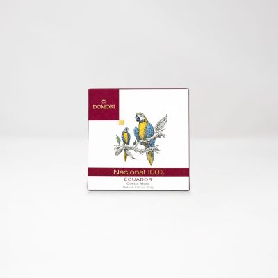 Domori Nacional Arriba Ecuador 100% Dark Chocolate Bar-min