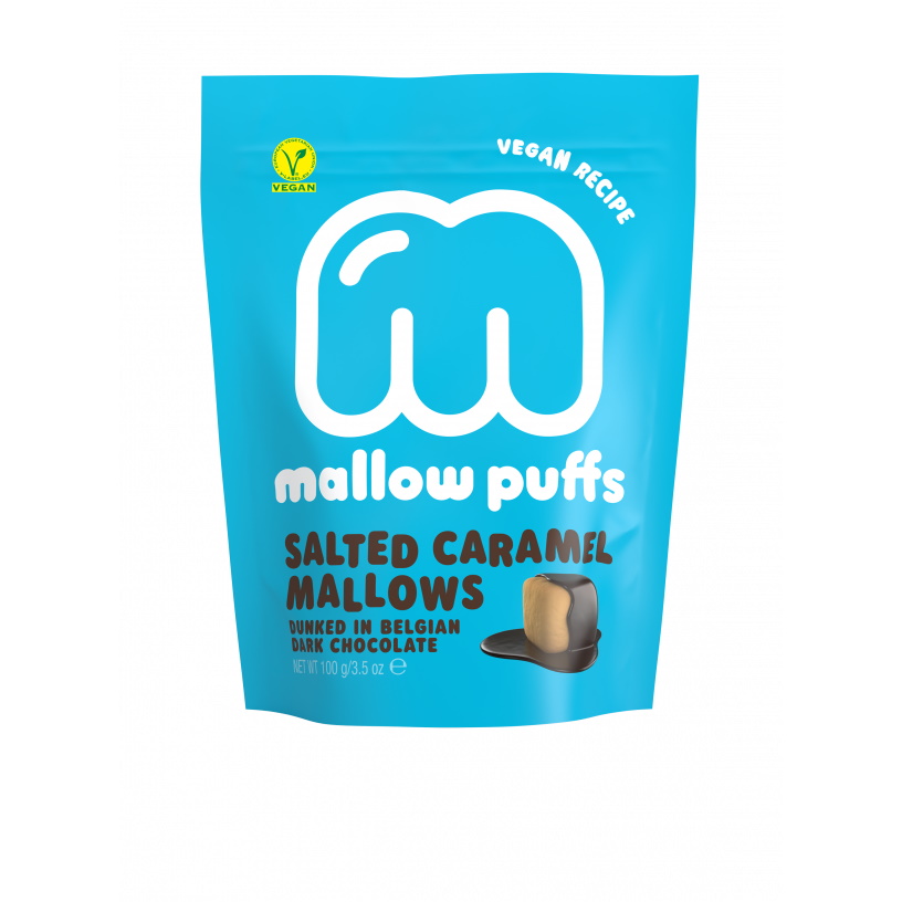 Mallow Puffs Vegan Dark Chocolate Salted Caramel Mallows