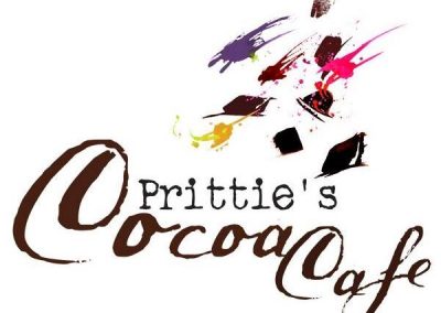 prittie's cocoa cafe logo