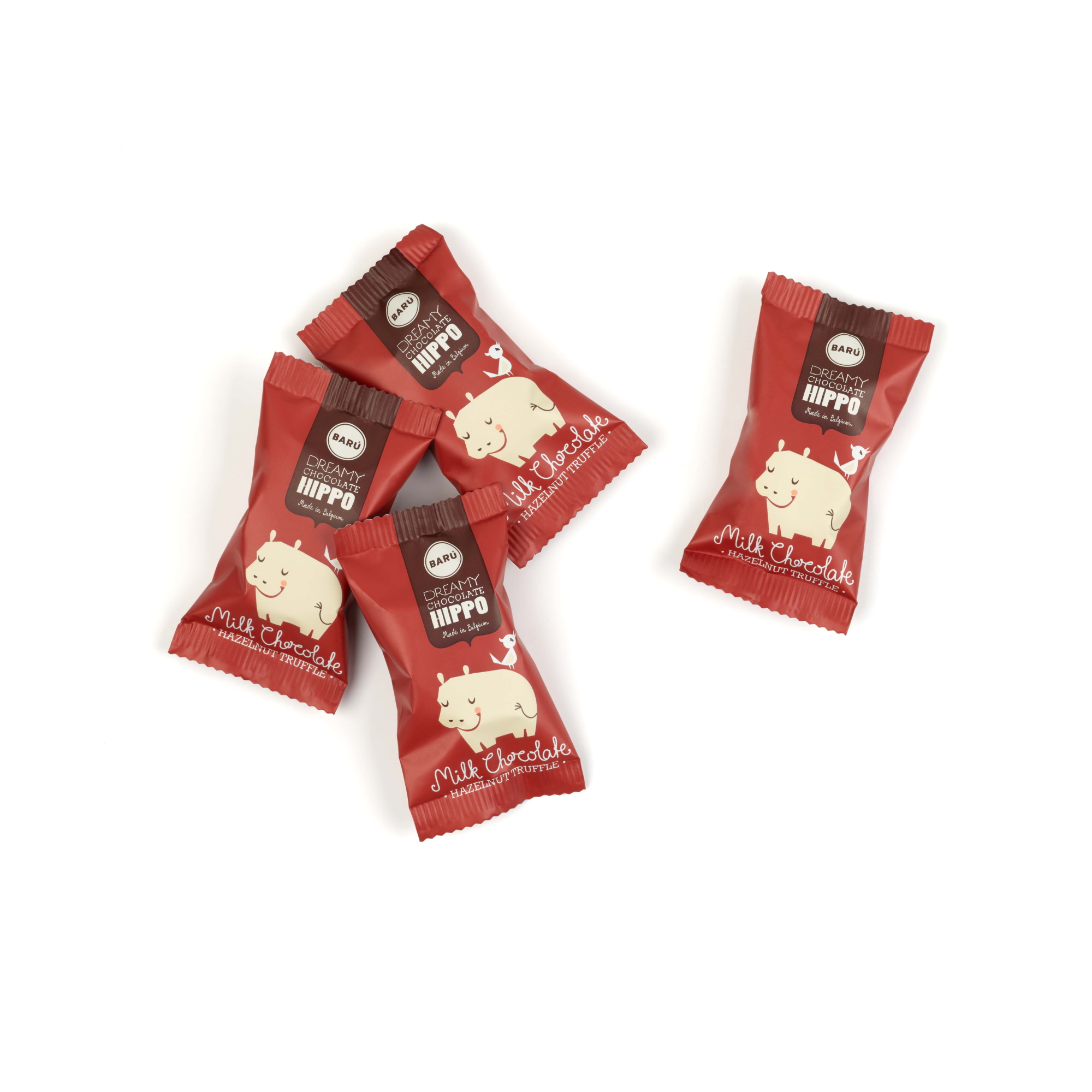 Barú Milk Chocolate Dreamy Chocolate Hippos with Hazelnut Truffle