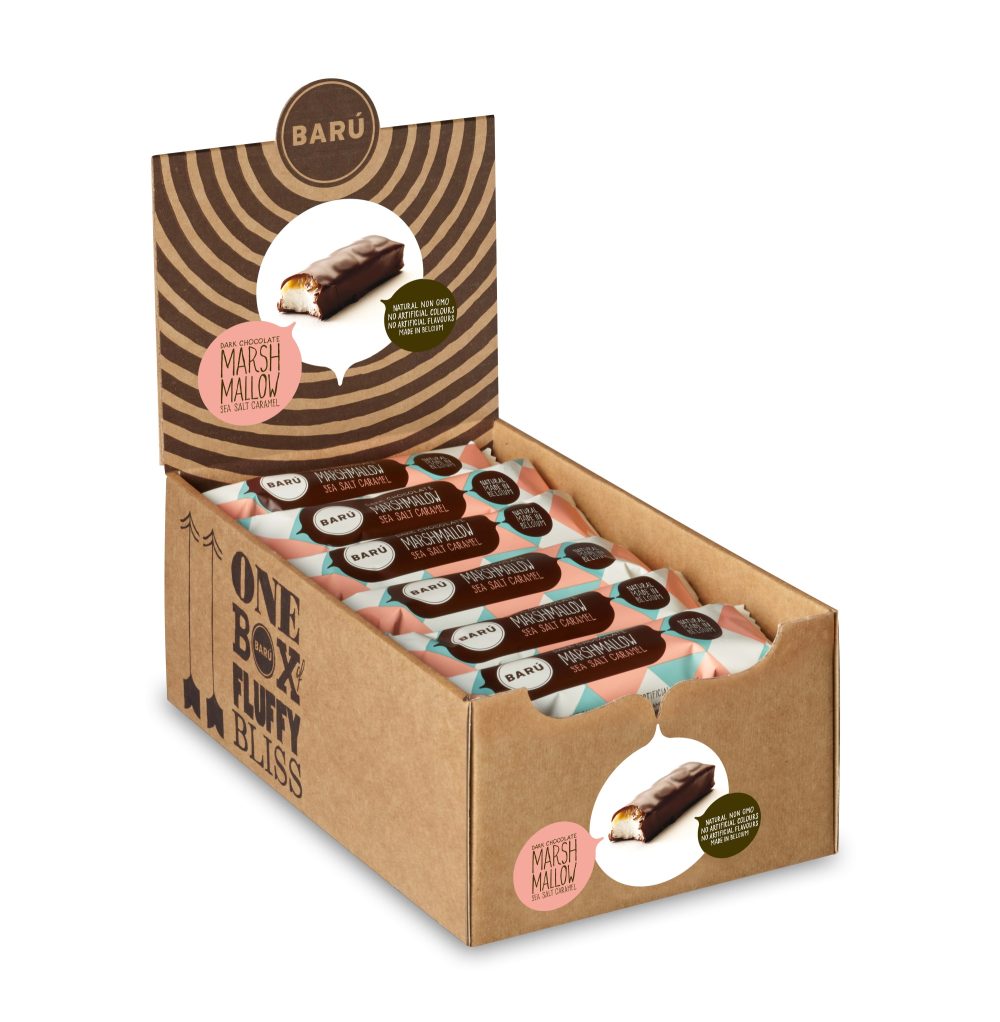 Barú Dark Chocolate Covered Marshmallow Bar with Sea Salt Caramel
