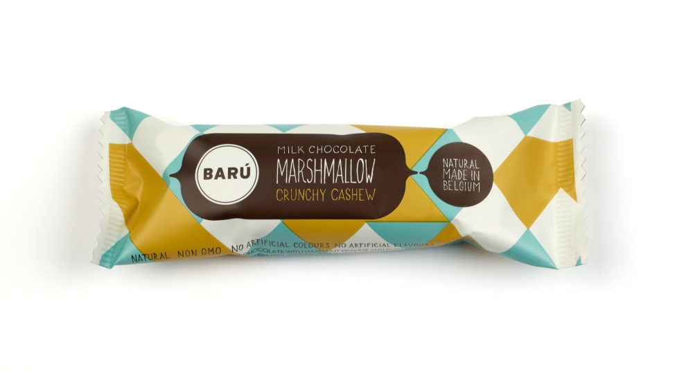 Barú Milk Chocolate Covered Marshmallow Bar with Crunchy Cashew