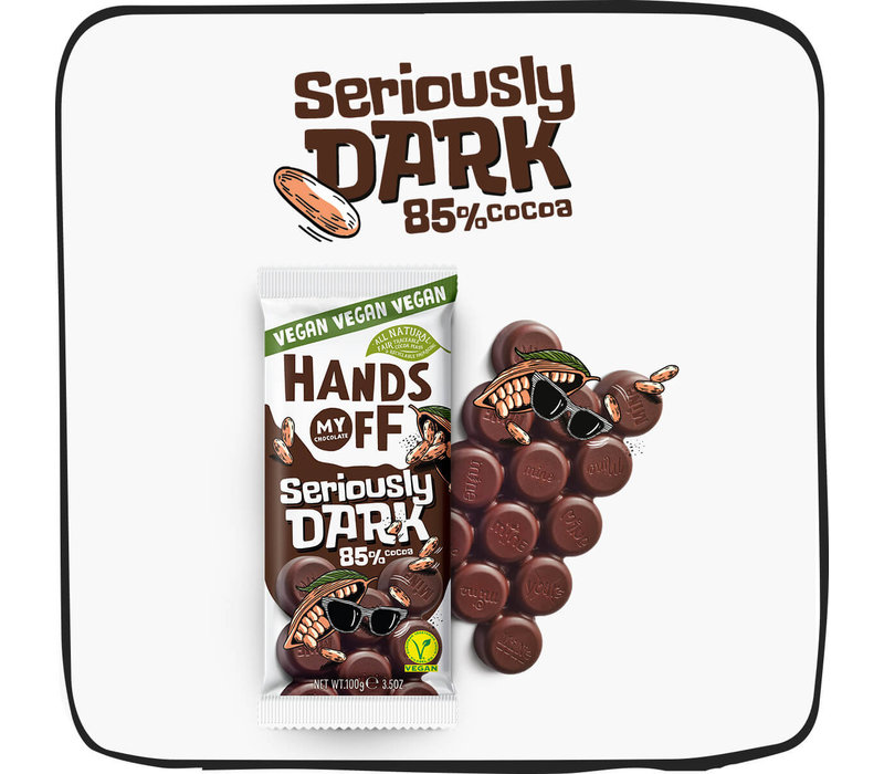 Hands Off My Chocolate 85% Seriously Dark Chocolate Bar