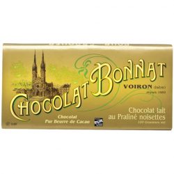Chocolat Bonnat Milk Chocolate Bar with Hazelnut Praline