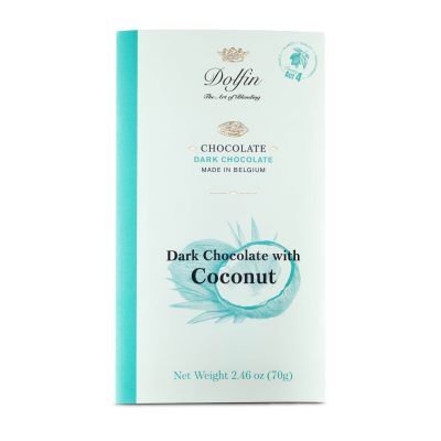 Dolfin 60% Dark Chocolate Bar with Coconut-min