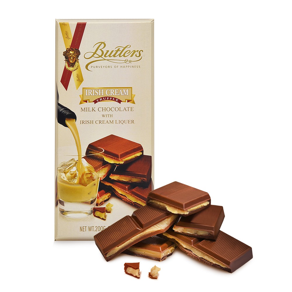 Butlers Milk Chocolate Bar with Irish Cream Liqueur Truffle Filling (200g)