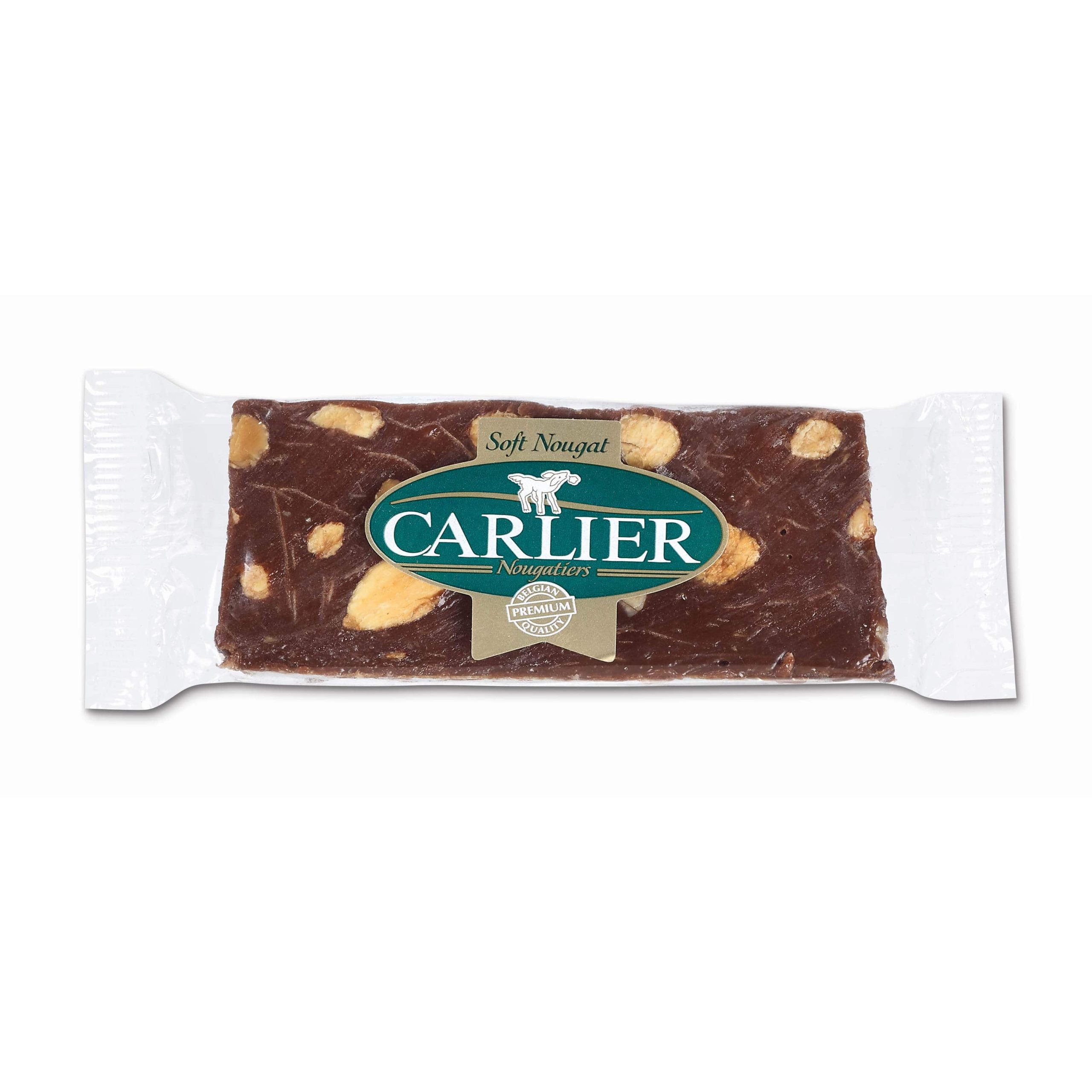 Carlier Chocolate Nougat Bar with Almonds & Fleur de Sel-min