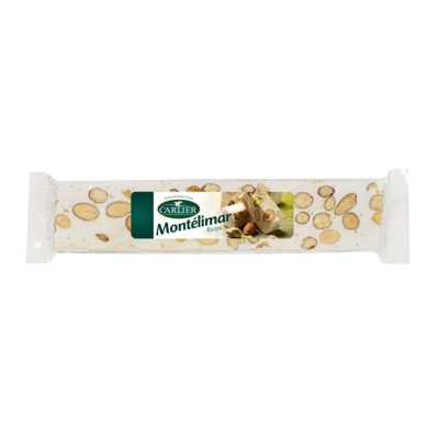 Carlier Montelimar Nougat Bar with Almonds-min