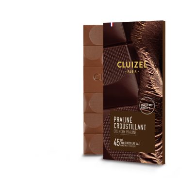 Michel Cluizel 45% Milk Chocolate Bar with Crunchy Praliné