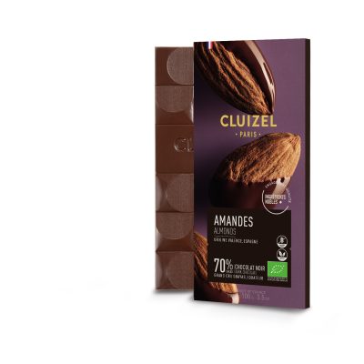 Michel Cluizel Guayas Ecuador Organic 70% Dark Chocolate Bar with Almonds