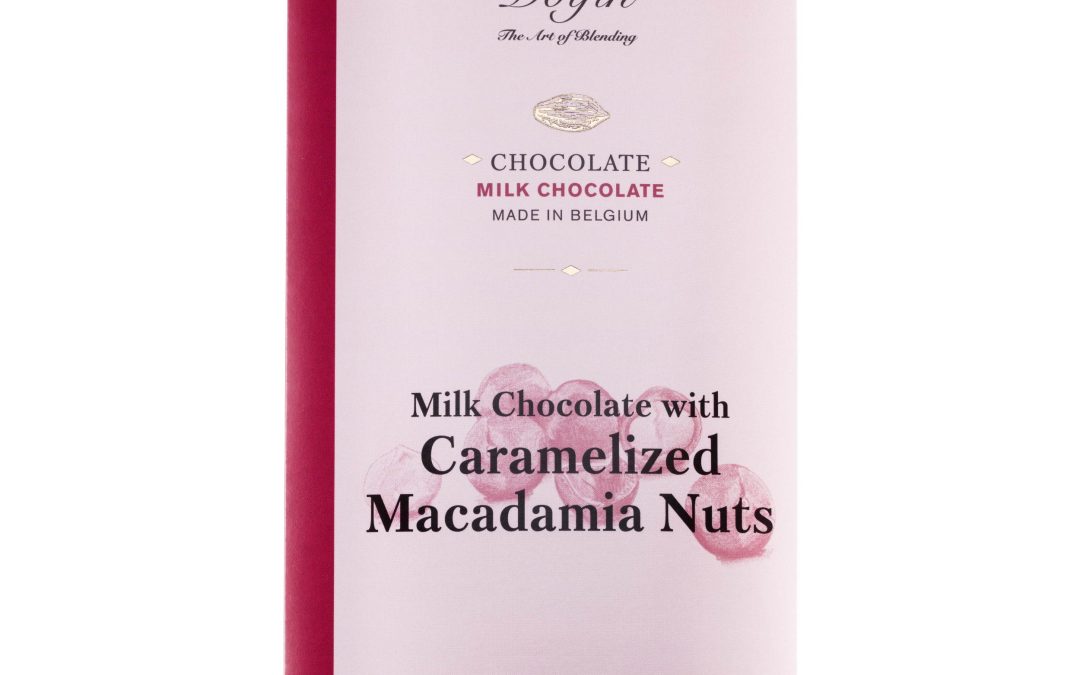 Dolfin 37% Milk Chocolate Bar with Caramelized Macadamia Nuts