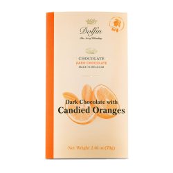 Dolfin 60% Dark Chocolate Bar with Candied Oranges-min