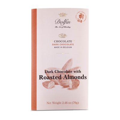 Dolfin 60% Dark Chocolate Bar with Roasted Almonds-min