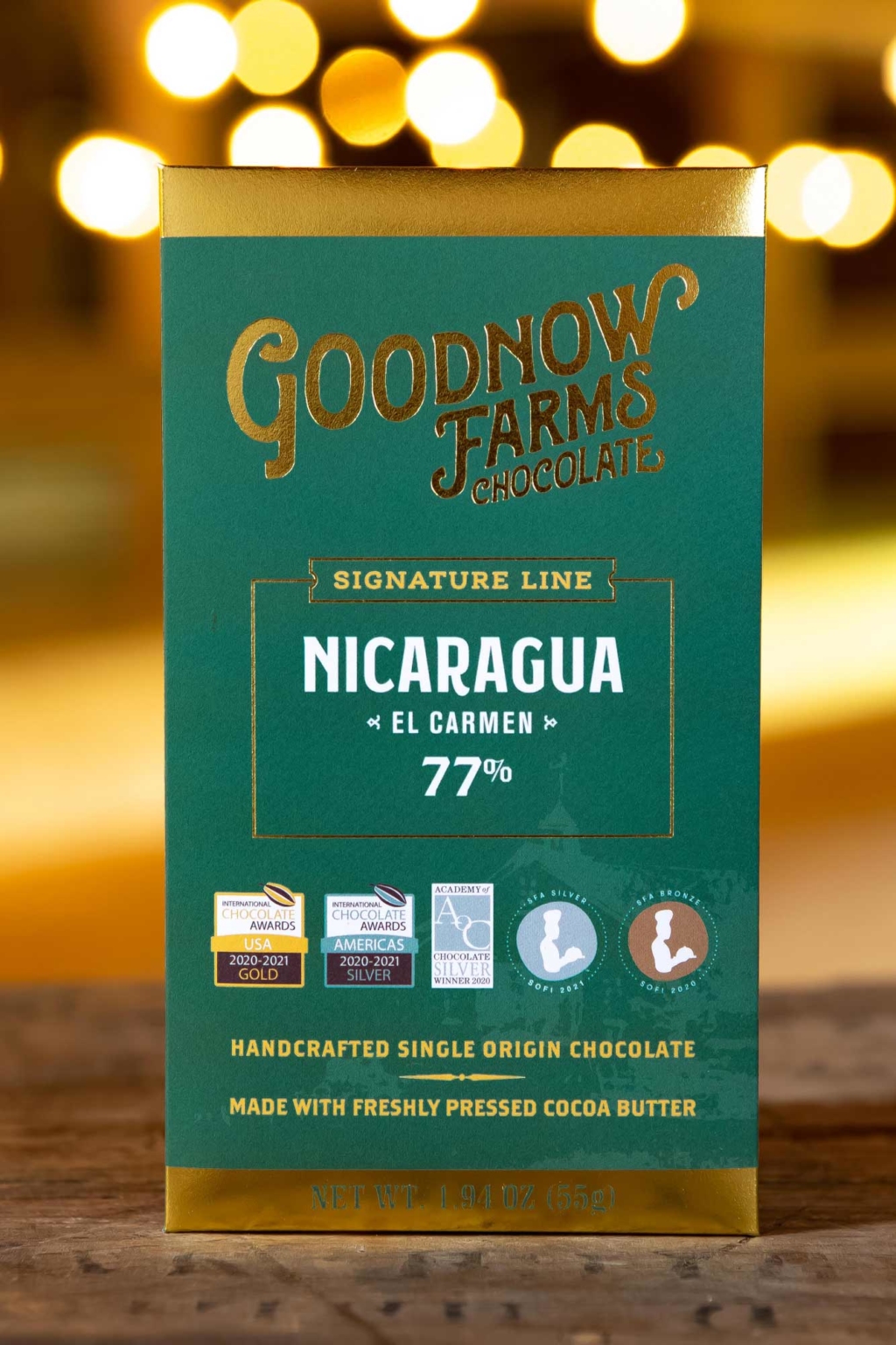 Goodnow Farms El Carmen Nicaragua 77% Dark Chocolate Bar