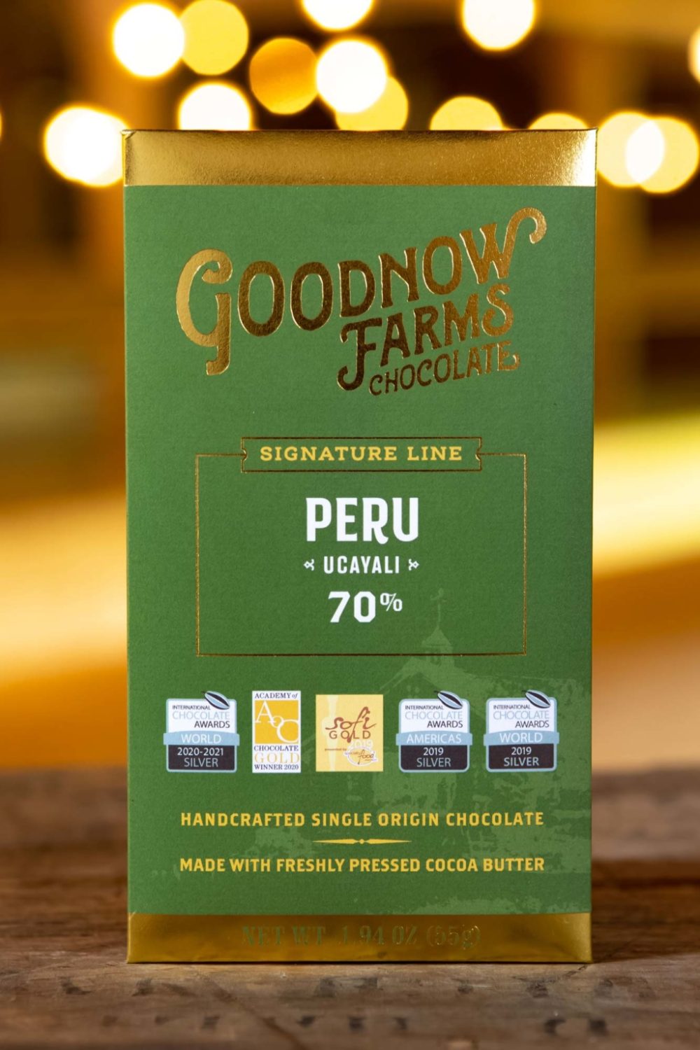 Goodnow Farms Ucayali Peru 70% Dark Chocolate Bar