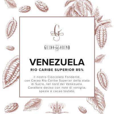 Guido Gobino Rio Caribe Venezuela 85% Dark Chocolate Bar