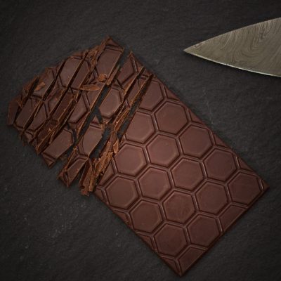 Honeymoon Chocolates Peru 70% Dark Chocolate Bar Open