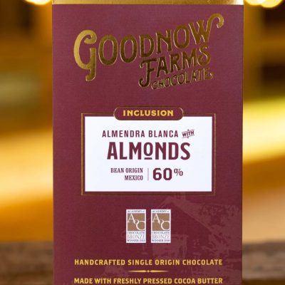 Goodnow Farms Almendra Blanca Mexico 60% Dark Chocolate Bar with Almonds