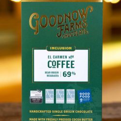 Goodnow Farms El Carmen Nicaragua 69% Dark Chocolate Bar with Coffee