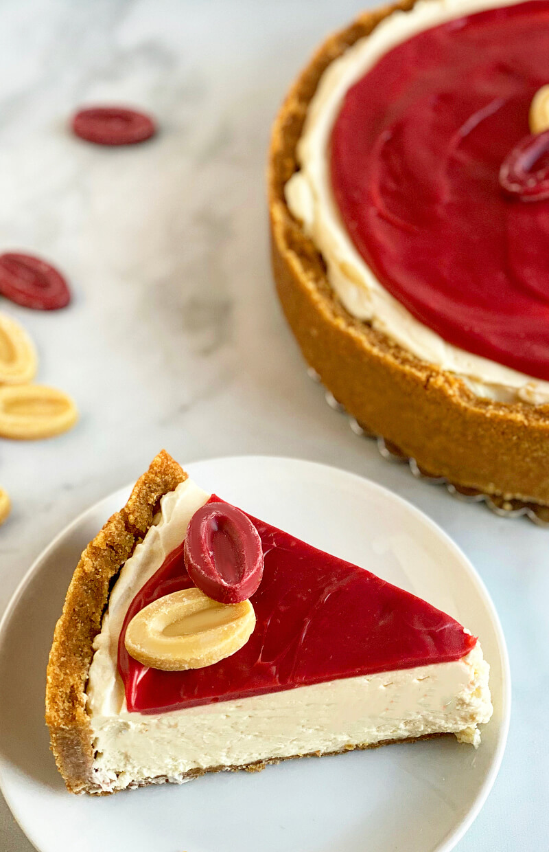 Valrhona No-Bake Passion Fruit Inspiration Cheesecake
