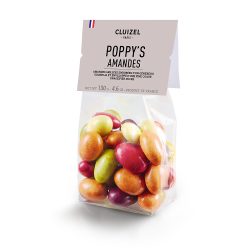 Michel Cluizel Poppy's Almonds Covered in Gianduja & Natural Colored Sugar