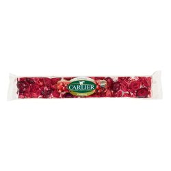 Carlier Deluxe Nougat Bar with Cranberry