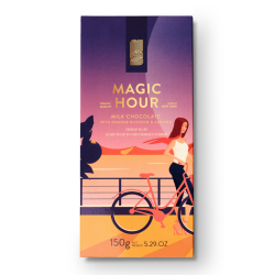 North South Confections Magic Hour Milk Chocolate Bar with Candied Orange Peel & Almonds