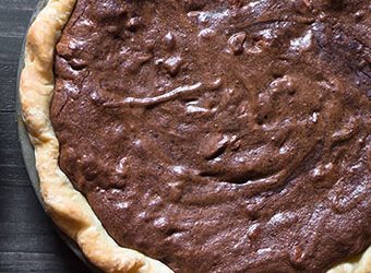 Valrhona Chocolate Brownie Pie
